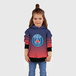 Толстовка-худи детская PSG ПСЖ PARIS SAINT GERMAIN, цвет: 3D-черный — фото 2