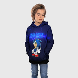 Толстовка-худи детская SONIK СУПЕР СОНИК, цвет: 3D-черный — фото 2