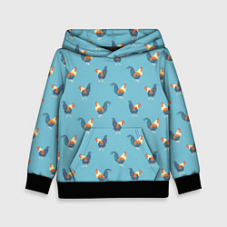 Детская толстовка Петушки паттерн
