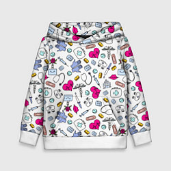 Детская толстовка Медицинский паттерн