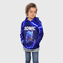 Толстовка-худи детская SONIC СОНИК Z, цвет: 3D-меланж — фото 2