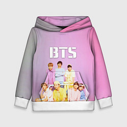 Толстовка-худи детская BTS, цвет: 3D-белый