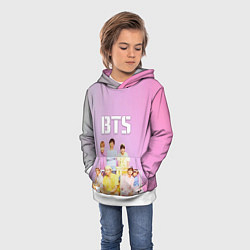 Толстовка-худи детская BTS, цвет: 3D-белый — фото 2