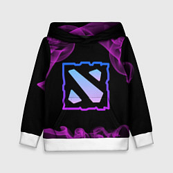 Толстовка-худи детская Дота - Dota 2, цвет: 3D-белый