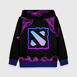 Толстовка-худи детская Дота - Dota 2, цвет: 3D-синий