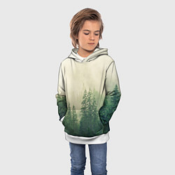 Толстовка-худи детская Лес, цвет: 3D-белый — фото 2