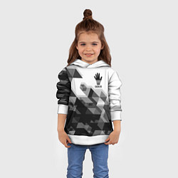 Толстовка-худи детская ADIOS АДИОС, цвет: 3D-белый — фото 2