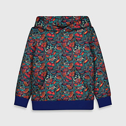 Толстовка-худи детская Демоны, цвет: 3D-синий