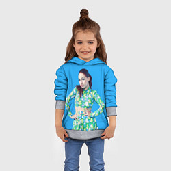 Толстовка-худи детская Bhad babie blue, цвет: 3D-меланж — фото 2