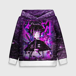 Толстовка-худи детская Cyberpunk Samurai Anime, цвет: 3D-белый