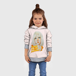 Толстовка-худи детская Лана акваркелью, цвет: 3D-меланж — фото 2