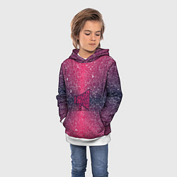 Толстовка-худи детская Мегафон на фоне АПВ 4 2 4 8, цвет: 3D-белый — фото 2