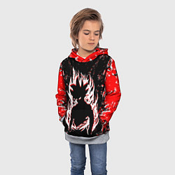 Толстовка-худи детская Dragon ball super, цвет: 3D-меланж — фото 2