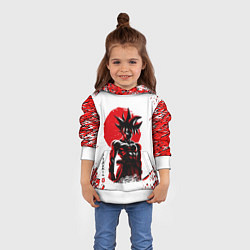 Толстовка-худи детская Dragon ball, цвет: 3D-белый — фото 2
