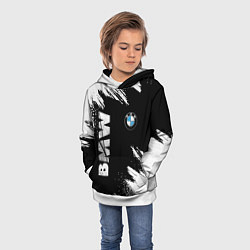 Толстовка-худи детская BMW GRUNGE БМВ ГРАНЖ, цвет: 3D-белый — фото 2