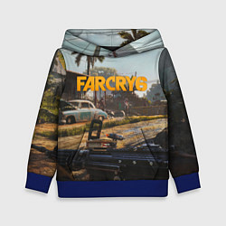 Толстовка-худи детская Far Cry 6 game art, цвет: 3D-синий