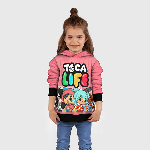 Детская толстовка Toca Life / 3D-Черный – фото 4