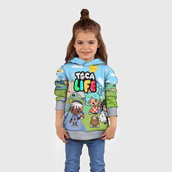 Толстовка-худи детская Toca Life, цвет: 3D-меланж — фото 2