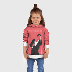 Толстовка-худи детская Ганн на концерте, цвет: 3D-белый — фото 2