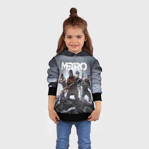 Детская толстовка МЕТРО ИСХОД АРТЁМ ,ЯДЕРНАЯ ЗИМА METRO EXODUS / 3D-Черный – фото 4