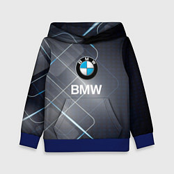 Толстовка-худи детская BMW Logo, цвет: 3D-синий