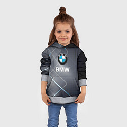Толстовка-худи детская BMW Logo, цвет: 3D-меланж — фото 2