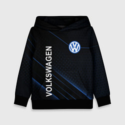Толстовка-худи детская Volkswagen, sport, цвет: 3D-черный