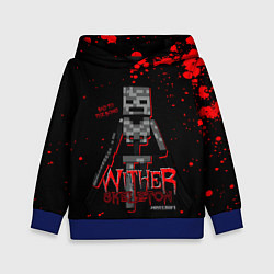 Толстовка-худи детская WITHER SKELETON, цвет: 3D-синий