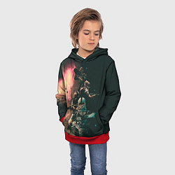 Толстовка-худи детская Моя банда Раст, цвет: 3D-красный — фото 2