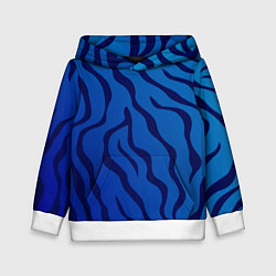 Толстовка-худи детская ВОДЯНОЙ ТИГР СИМВОЛ 2022, цвет: 3D-белый