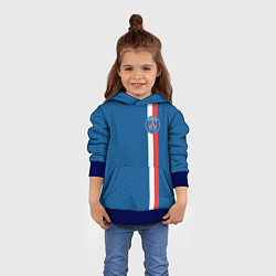 Толстовка-худи детская PSG SPORT STRIPES UNIFORM, цвет: 3D-синий — фото 2