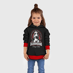 Толстовка-худи детская Бладхаунд Bloodhound, цвет: 3D-красный — фото 2