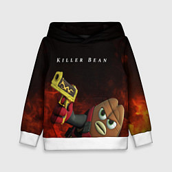 Толстовка-худи детская Убить Боба, цвет: 3D-белый