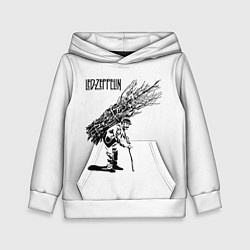 Толстовка-худи детская Led Zeppelin IV, цвет: 3D-белый