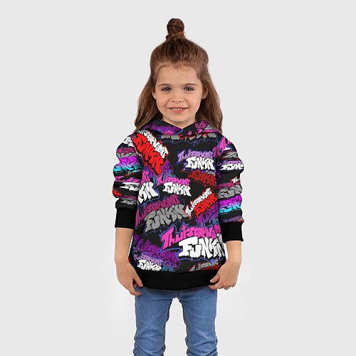 Детская толстовка Friday Night Funkin FNF / 3D-Черный – фото 4