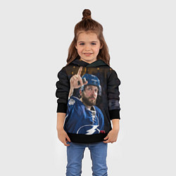 Толстовка-худи детская Никита Кучеров, NHL, цвет: 3D-черный — фото 2