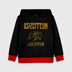 Толстовка-худи детская Led Zeppelin x Led Zeppelin, цвет: 3D-красный