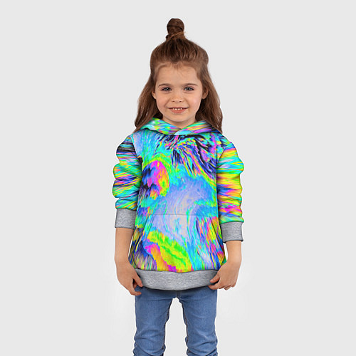 Детская толстовка ААА яркий узор / 3D-Меланж – фото 4