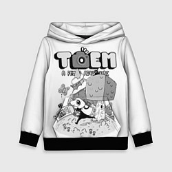 Толстовка-худи детская TOEM A PHOTO ADVENTURE, цвет: 3D-черный
