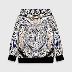 Детская толстовка БЕЛАЯ ЭТНИЧЕСКА ЛИСА WHITE FOX