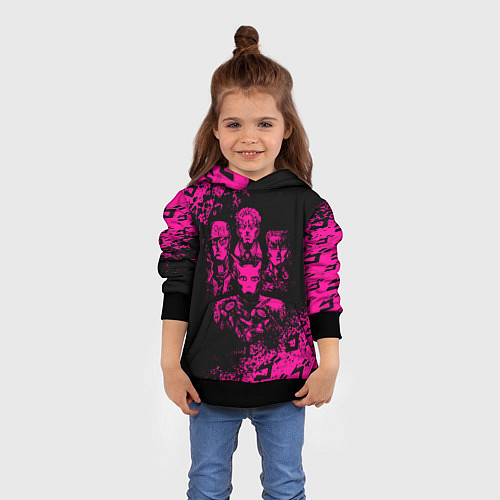 Детская толстовка JOJO BIZARRE ADVENTURE ПЕРСОНАЖИ / 3D-Черный – фото 4