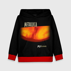 Толстовка-худи детская Metallica ReLoad, цвет: 3D-красный