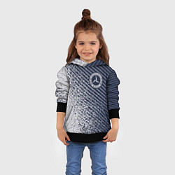 Толстовка-худи детская МЕРСЕДЕС - Краска, цвет: 3D-черный — фото 2