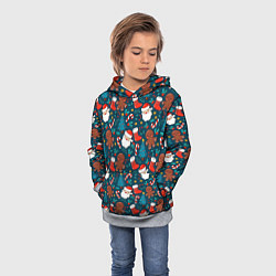 Толстовка-худи детская ПОКРЫТО НОВЫМ ГОДОМ!, цвет: 3D-меланж — фото 2