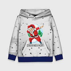 Толстовка-худи детская Merry Christmas Santa Dabbing, цвет: 3D-синий