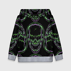 Толстовка-худи детская Skulls vanguard pattern 2077, цвет: 3D-меланж