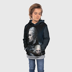 Толстовка-худи детская THE WITCHER 2 SEASON, цвет: 3D-меланж — фото 2