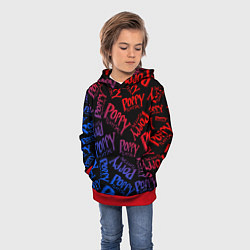 Толстовка-худи детская POPPY PLAYTIME LOGO NEON, ХАГИ ВАГИ, цвет: 3D-красный — фото 2