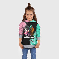 Толстовка-худи детская Deltarune - Персонажи, цвет: 3D-меланж — фото 2