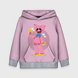 Толстовка-худи детская KISSY MISSY POPPY PLAYTIME ПОППИ ПЛЕЙТАЙМ КИССИ МИ, цвет: 3D-меланж